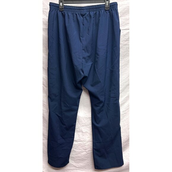 Scrubaid Navy Colored Tapered Fit Four-Way Stretch Scrub Pants XL - Picture 2 of 4